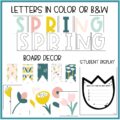 Spring Flowers Vintage Blooms Bulletin Board Kit