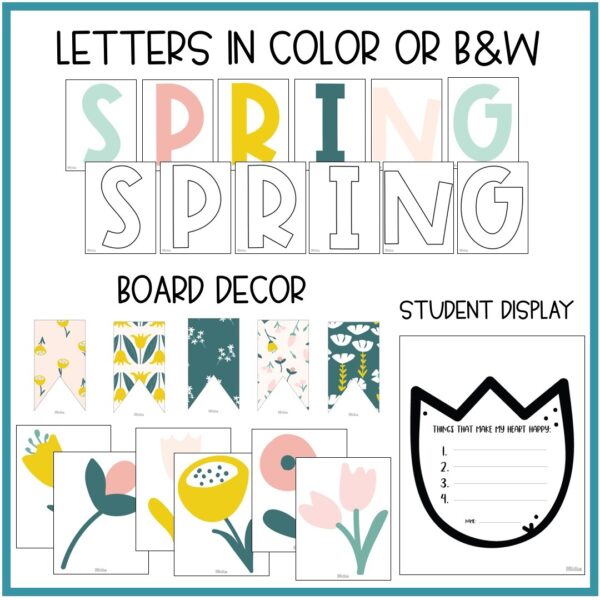 Spring Flowers Vintage Blooms Bulletin Board Kit Spring Flowers Vintage Blooms Bulletin Board Kit