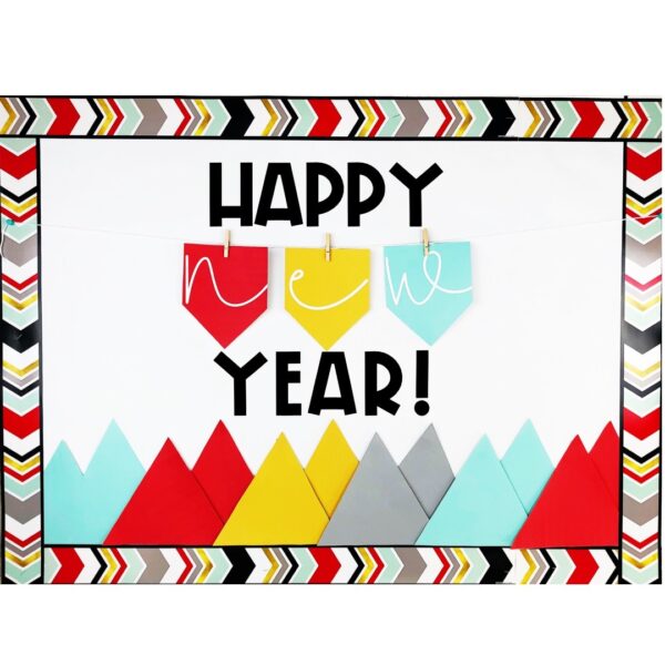 New Year's Mountains Theme Bulletin Board or Door Decor New Year's Mountains Theme Bulletin Board or Door Decor