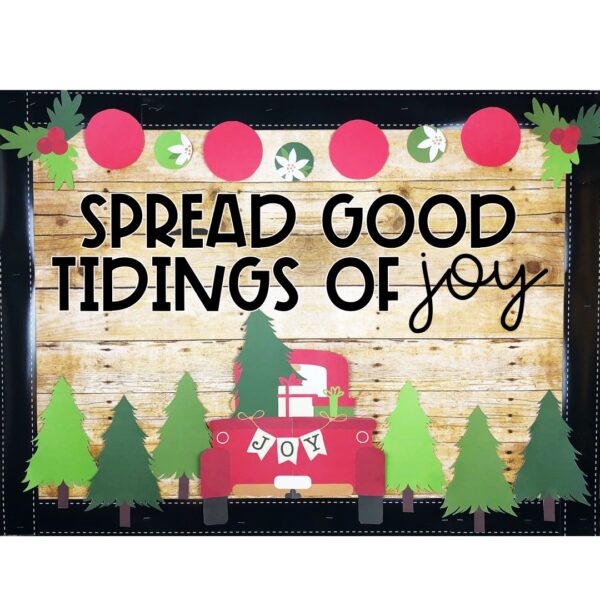 Christmas Tree Little Red Truck Bulletin Board or Door Decor Christmas Tree Little Red Truck Bulletin Board or Door Decor