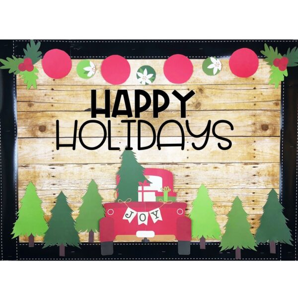 Christmas Tree Little Red Truck Bulletin Board or Door Decor Christmas Tree Little Red Truck Bulletin Board or Door Decor