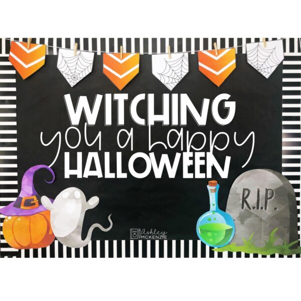 Halloween Spooky Theme Bulletin Board or Door Decor Halloween Spooky Theme Bulletin Board or Door Decor