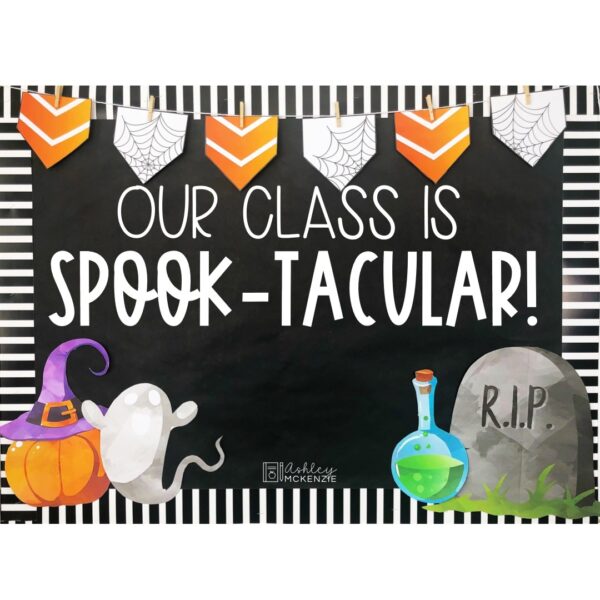 Halloween Spooky Theme Bulletin Board or Door Decor Halloween Spooky Theme Bulletin Board or Door Decor