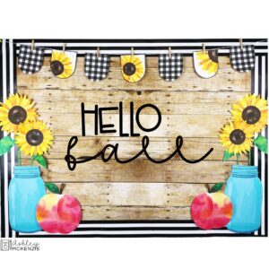 Fall Sunflower Theme Bulletin Board or Door Decor