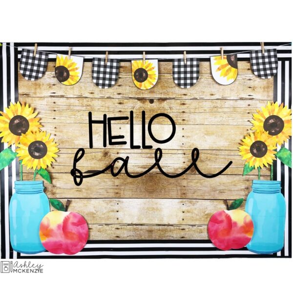 Fall Sunflower Theme Bulletin Board or Door Decor Fall Sunflower Theme Bulletin Board or Door Decor