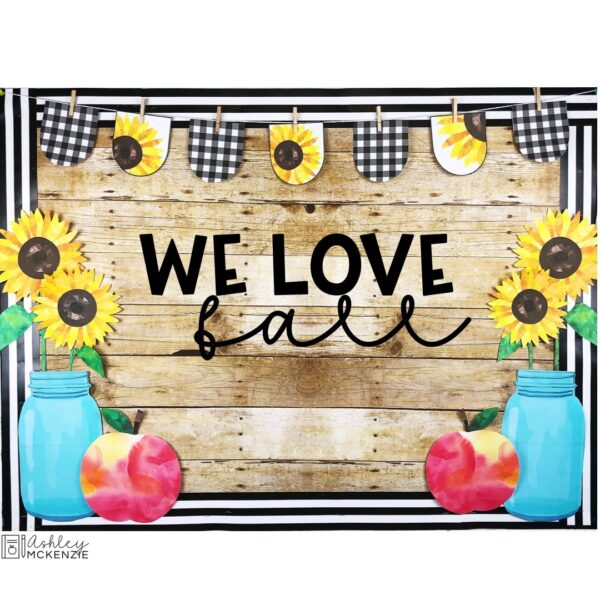 Fall Sunflower Theme Bulletin Board or Door Decor Fall Sunflower Theme Bulletin Board or Door Decor