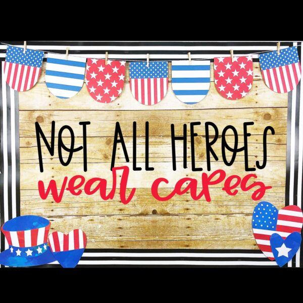 Veterans Day or 4th of July Patriotic Bulletin Board or Door Decor Veterans Day or 4th of July Patriotic Bulletin Board or Door Decor