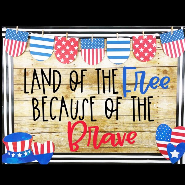 Veterans Day or 4th of July Patriotic Bulletin Board or Door Decor Veterans Day or 4th of July Patriotic Bulletin Board or Door Decor