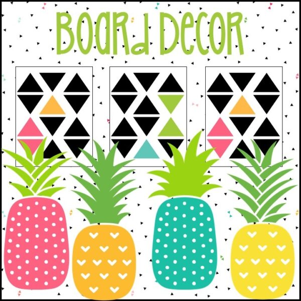 Pineapple Back to School Bulletin Board Kit Pineapple Back to School Bulletin Board Kit
