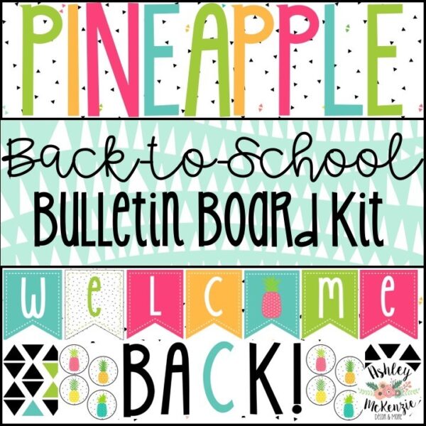 Pineapple Back to School Bulletin Board Kit