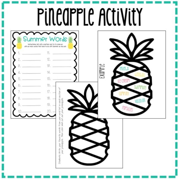 End of the Year Sweet Summertime Pineapple Bulletin Board Kit End of the Year Sweet Summertime Pineapple Bulletin Board Kit