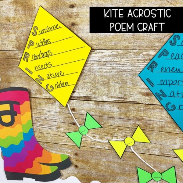 Spring Acrostic Poem Activity & Bulletin Board Kit Spring Acrostic Poem Activity & Bulletin Board Kit