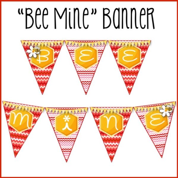 Valentine's Day February "Bee Mine" Bulletin Board Kit Valentine's Day February "Bee Mine" Bulletin Board Kit
