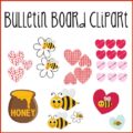 Valentine's Day February "Bee Mine" Bulletin Board Kit