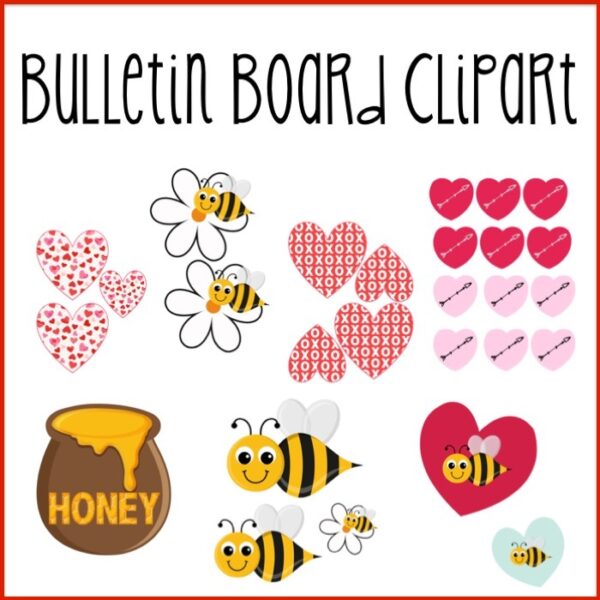 Valentine's Day February "Bee Mine" Bulletin Board Kit Valentine's Day February "Bee Mine" Bulletin Board Kit