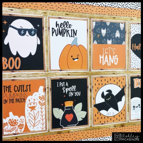 Halloween Boo Crew Classroom Posters - Editable! Halloween Boo Crew Classroom Posters - Editable!