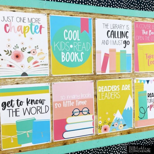 Reading or Library Classroom Posters - Editable! Reading or Library Classroom Posters - Editable!