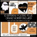 Halloween Boo Crew Classroom Posters - Editable!