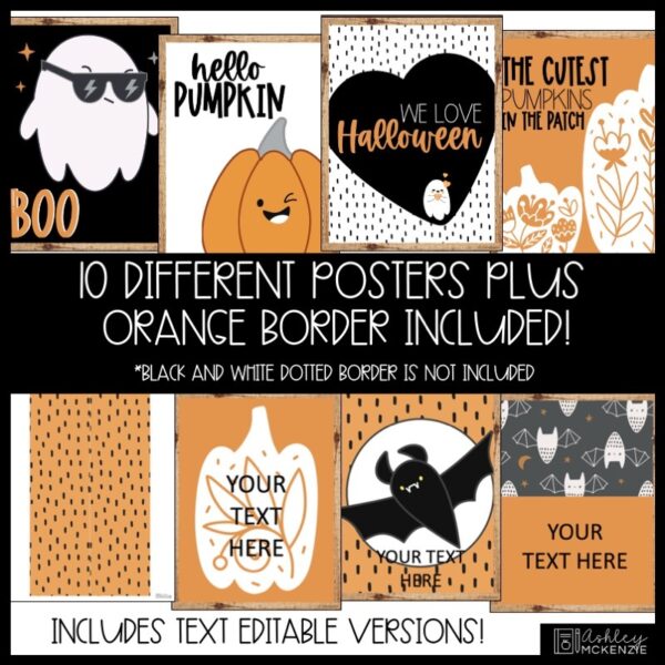 Halloween Boo Crew Classroom Posters - Editable! Halloween Boo Crew Classroom Posters - Editable!