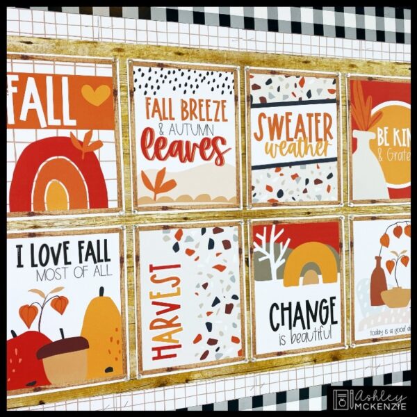 Boho Fall Classroom Posters - Editable! Boho Fall Classroom Posters - Editable!