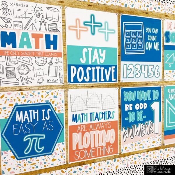 Math Classroom Posters - Editable! Math Classroom Posters - Editable!