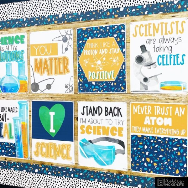 Science Classroom Posters - Editable! Science Classroom Posters - Editable!