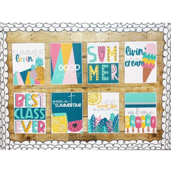 Sweet Summertime Classroom Posters Sweet Summertime Classroom Posters