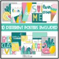 Sweet Summertime Classroom Posters
