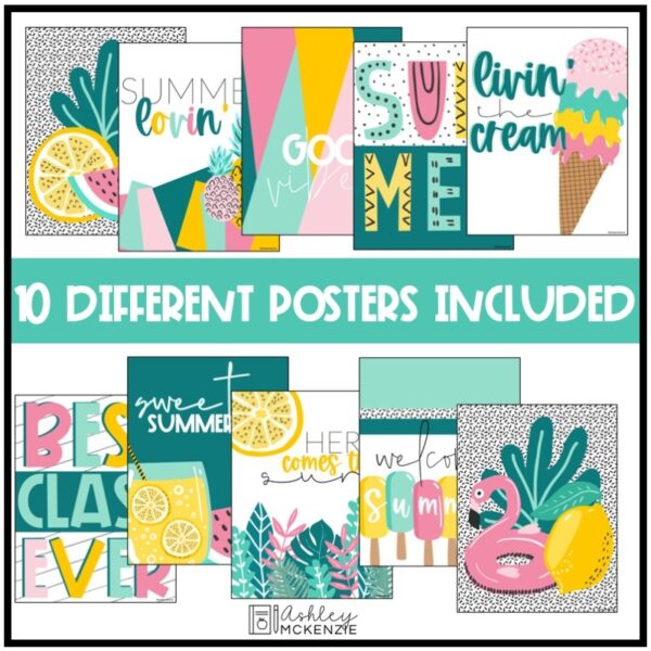Sweet Summertime Classroom Posters Sweet Summertime Classroom Posters