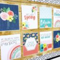 Boho Rainbow Spring Classroom Posters