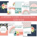 Boho Rainbow Spring Classroom Posters