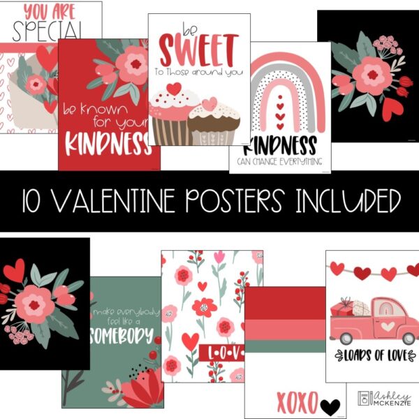 Valentine's Day Truck Classroom Posters Valentine's Day Truck Classroom Posters