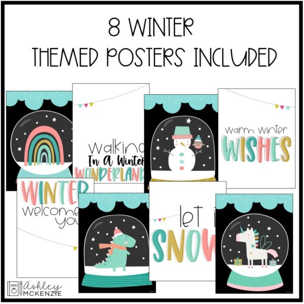 Winter Snow Globe Classroom Posters Winter Snow Globe Classroom Posters