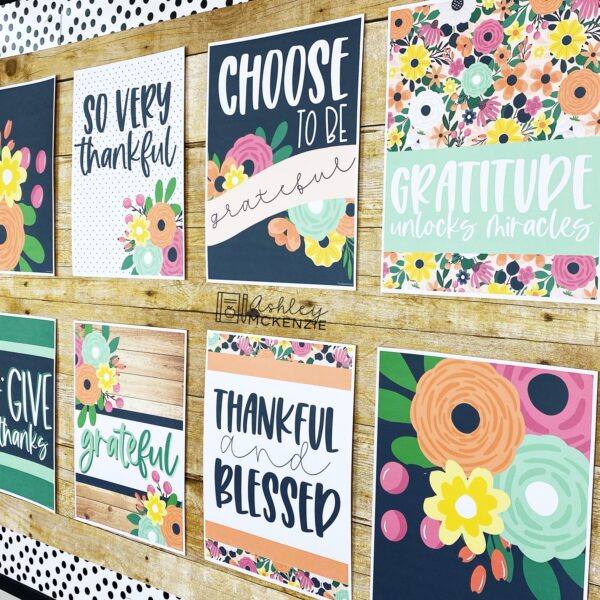 Thanksgiving Flowers Classroom Posters Thanksgiving Flowers Classroom Posters