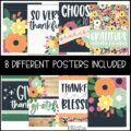 Thanksgiving Flowers Classroom Posters