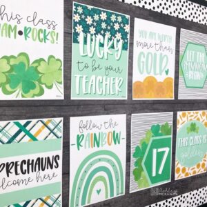 St. Patrick's Day Clovers Classroom Posters
