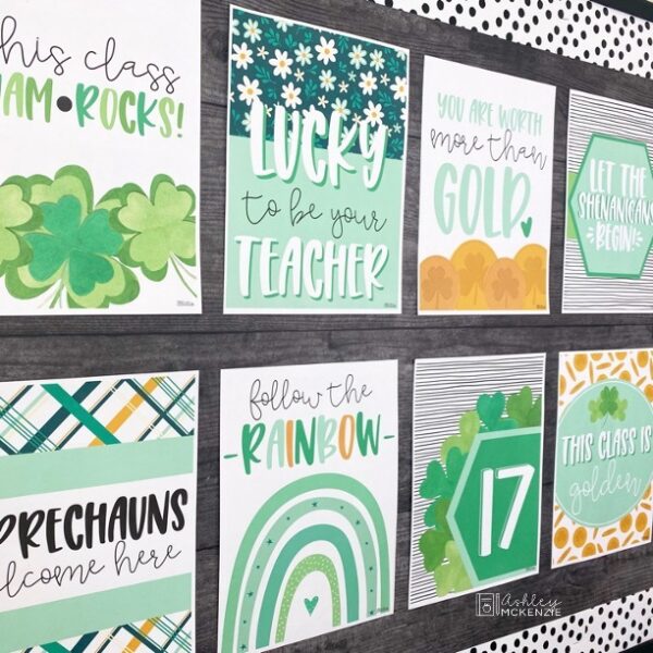 St. Patrick's Day Clovers Classroom Posters St. Patrick's Day Clovers Classroom Posters