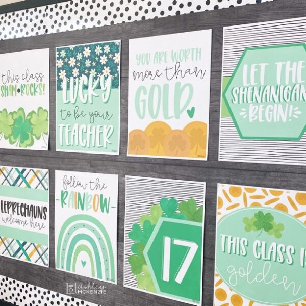 St. Patrick's Day Clovers Classroom Posters St. Patrick's Day Clovers Classroom Posters