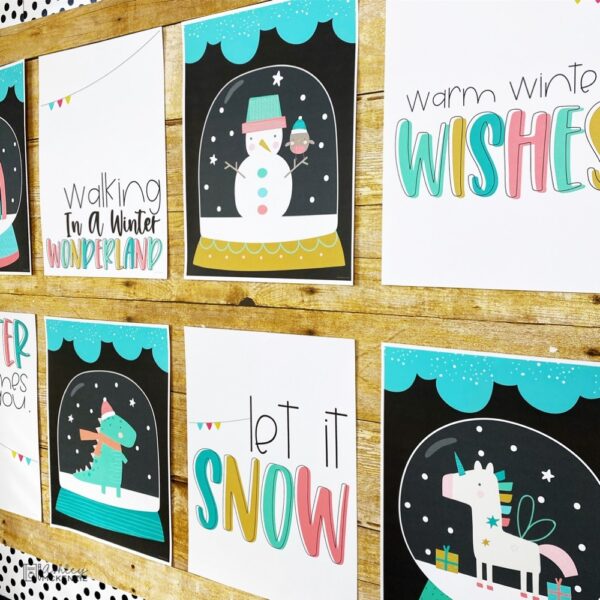 Winter Snow Globe Classroom Posters Winter Snow Globe Classroom Posters