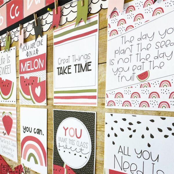 Watermelon Classroom Posters - Editable! Watermelon Classroom Posters - Editable!