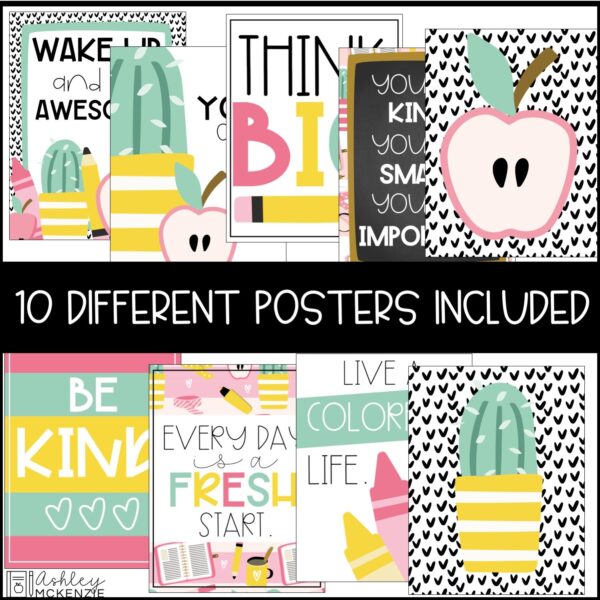 School Supplies Classroom Posters - Editable! School Supplies Classroom Posters - Editable!