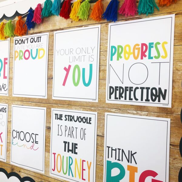 Growth Mindset Classroom Posters - 5 Minute Bulletin Board! Growth Mindset Classroom Posters - 5 Minute Bulletin Board!