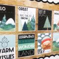 Winter Wonderland Classroom Posters - 5 Minute Bulletin Board!