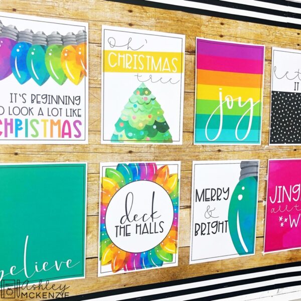 Christmas Classroom Posters - 5 Minute Bulletin Board! Christmas Classroom Posters - 5 Minute Bulletin Board!