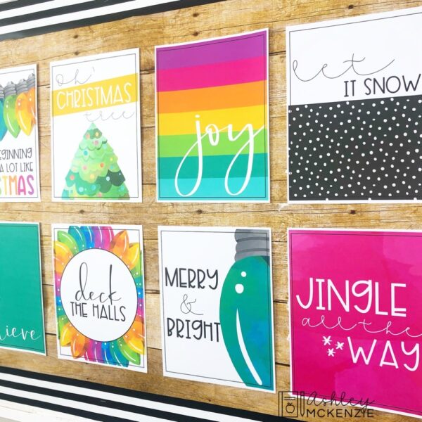 Christmas Classroom Posters - 5 Minute Bulletin Board! Christmas Classroom Posters - 5 Minute Bulletin Board!