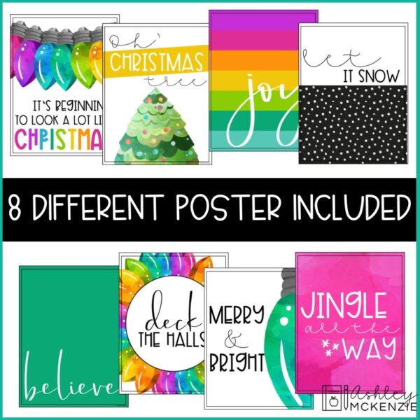 Christmas Classroom Posters - 5 Minute Bulletin Board! Christmas Classroom Posters - 5 Minute Bulletin Board!