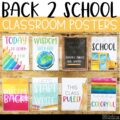 Back To School Classroom Posters - 5 Minute Bulletin Board!