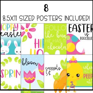 Easter Classroom Posters - 5 Minute Bulletin Board!