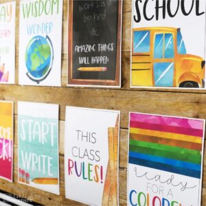 Back To School Classroom Posters – 5 Minute Bulletin Board! Back To School Classroom Posters - 5 Minute Bulletin Board!