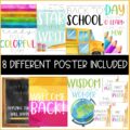 Back To School Classroom Posters - 5 Minute Bulletin Board!